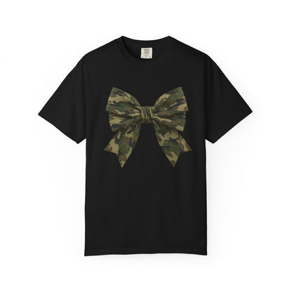 Camo Bow T-Shirt — Military Camouflage Graphic Tee