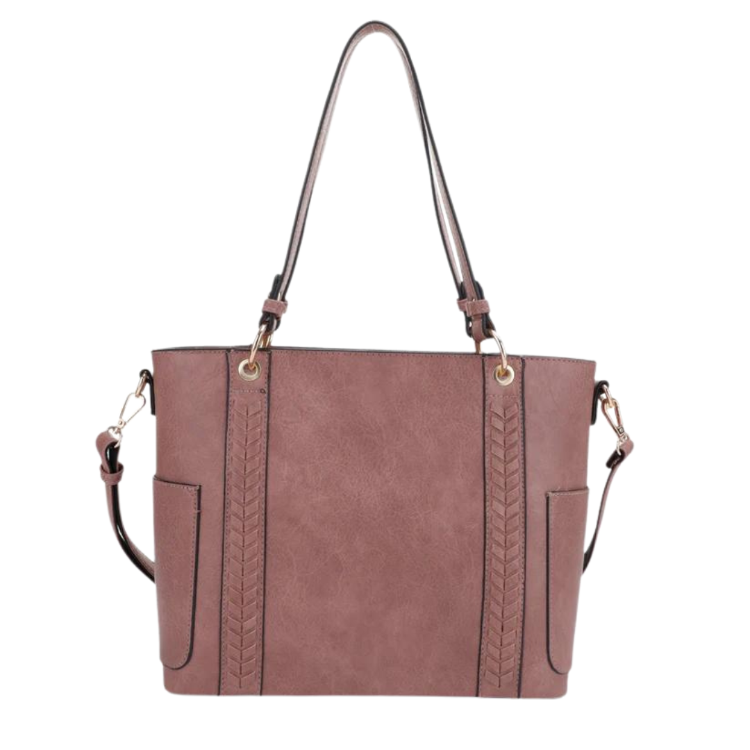 Jessie James Handbags  Austin Whipstitching Concealed Carry Lock and Key Tote - Tactical Guardian