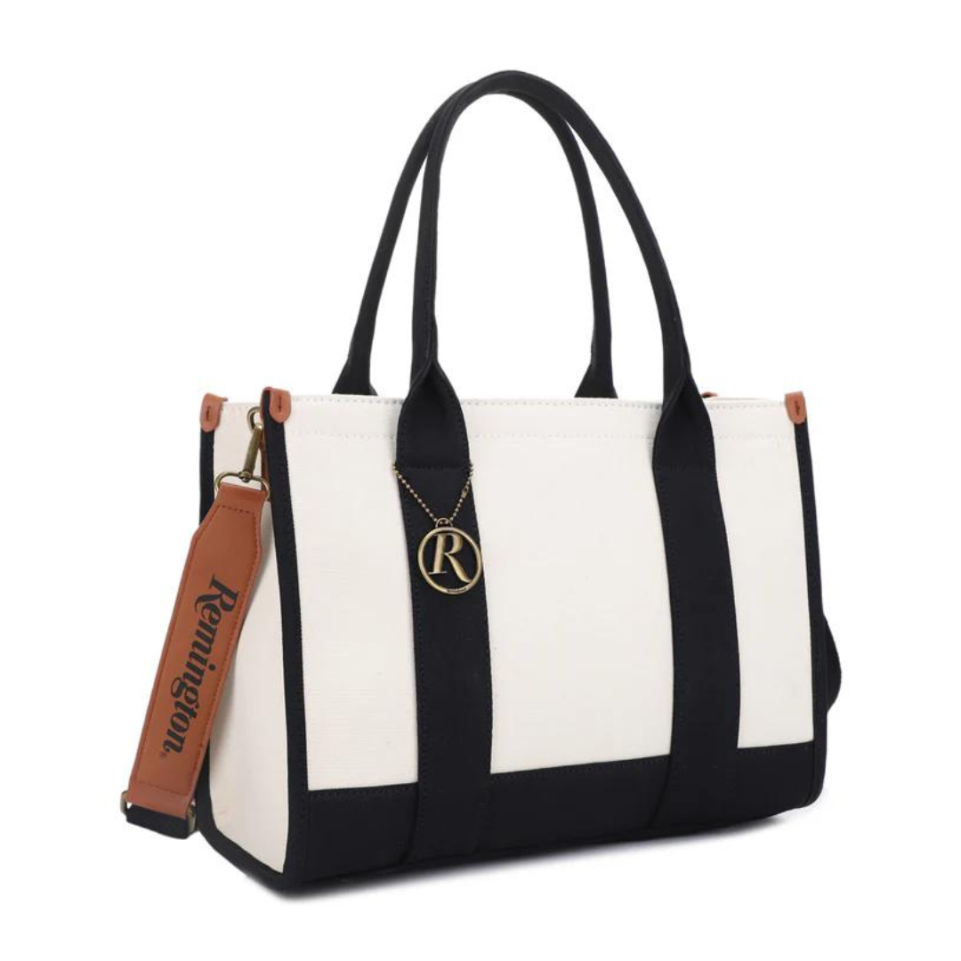 Jessie James Handbags Remington Huntsville Concealed Carry Canvas Lock and Key Book Tote - Tactical Guardian