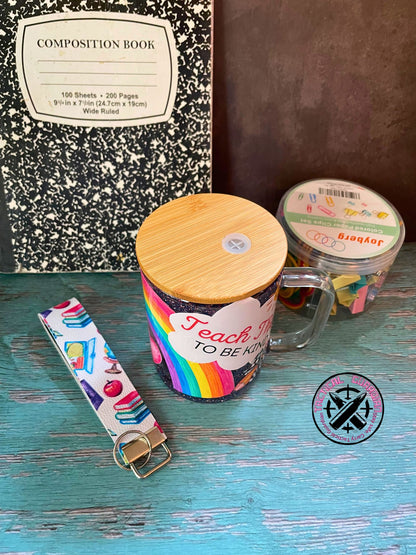 Handmade Teach Them To Be Kind Snowglobe Tumbler - Tactical Guardian