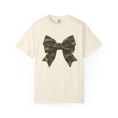 Camo Bow T-Shirt — Military Camouflage Graphic Tee