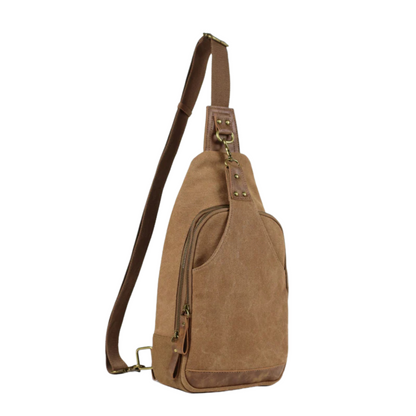 Jessie & James Glacier Unisex Canvas Sling Shoulder Concealed Backpack - Tactical Guardian