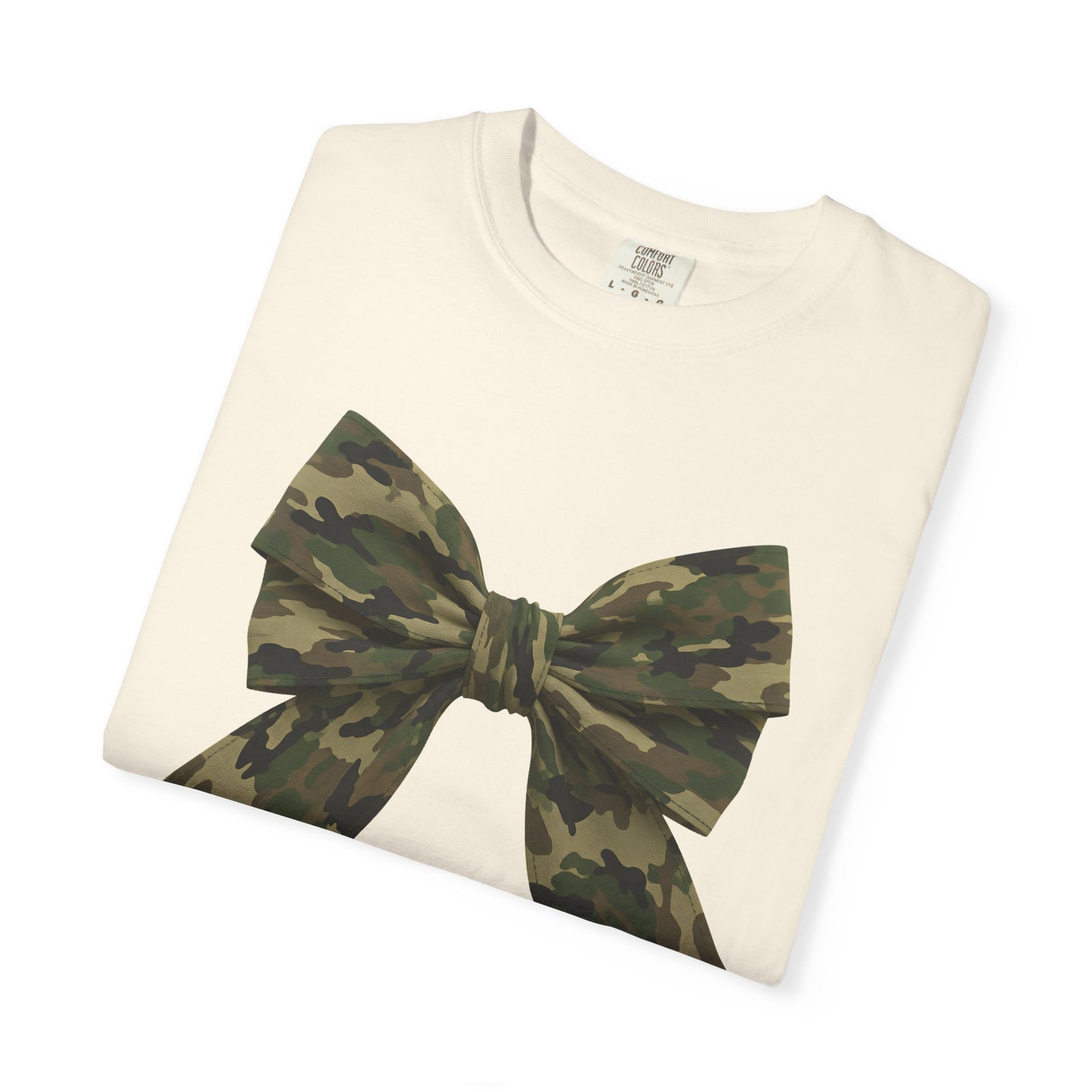 Camo Bow T-Shirt — Military Camouflage Graphic Tee