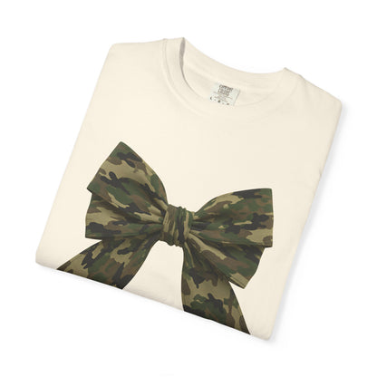 Camo Bow T-Shirt — Military Camouflage Graphic Tee