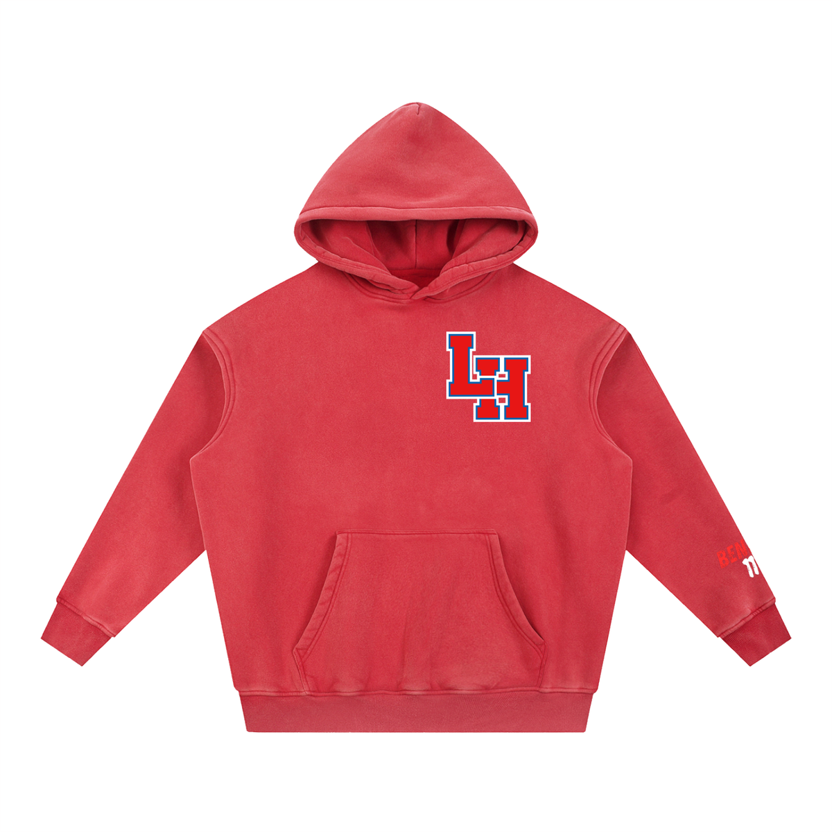 Snow Wash Fleece Oversize Hoodie
