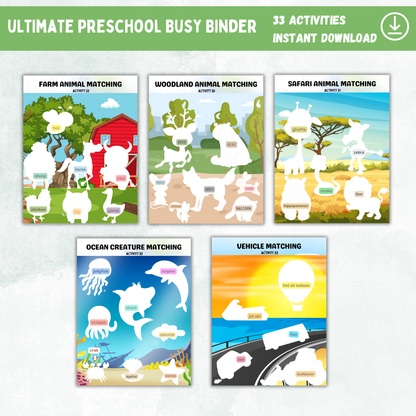 Printable Preschool Busy Binder - Digital Download - Tactical Guardian
