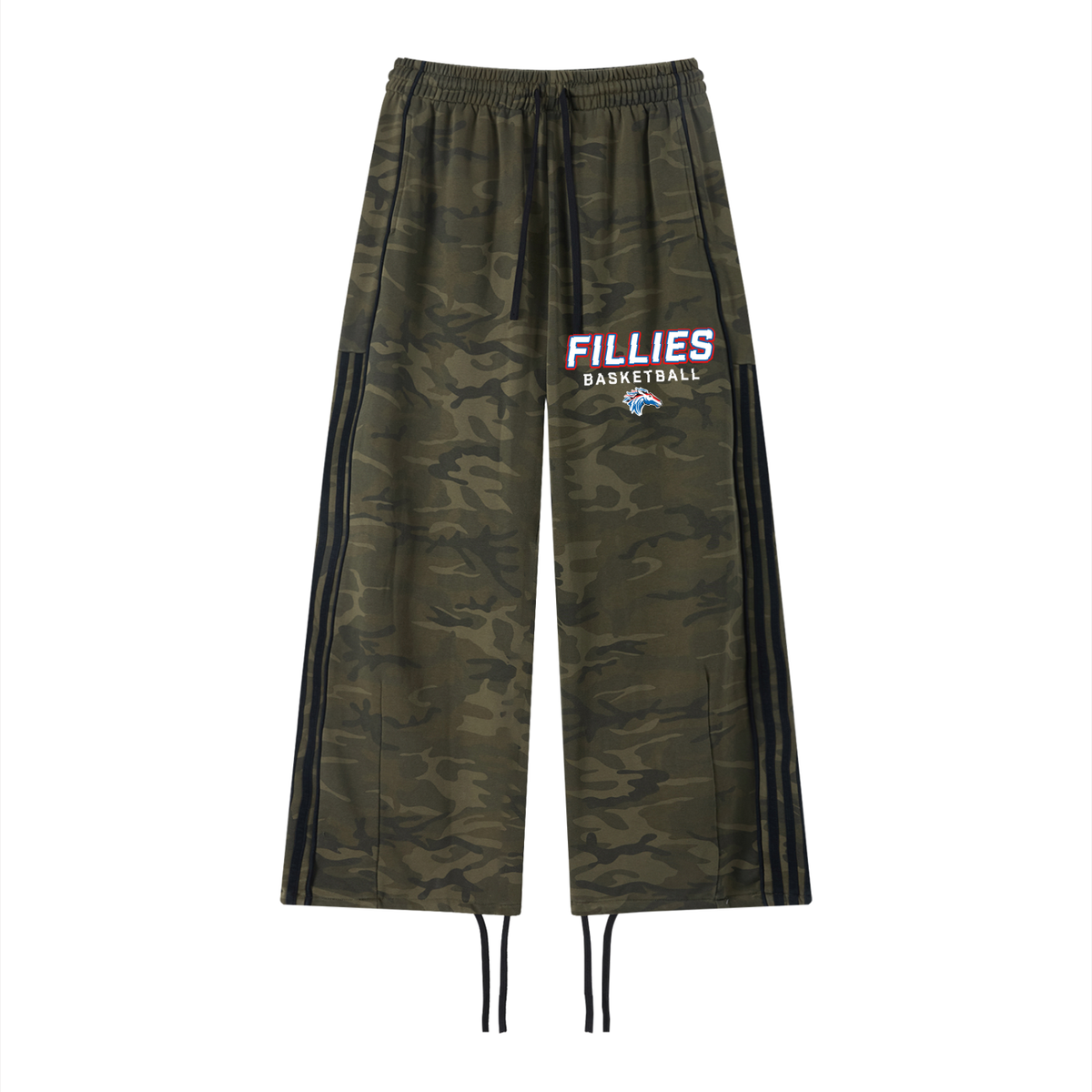 Unisex Camo Wide Leg Sweatpants