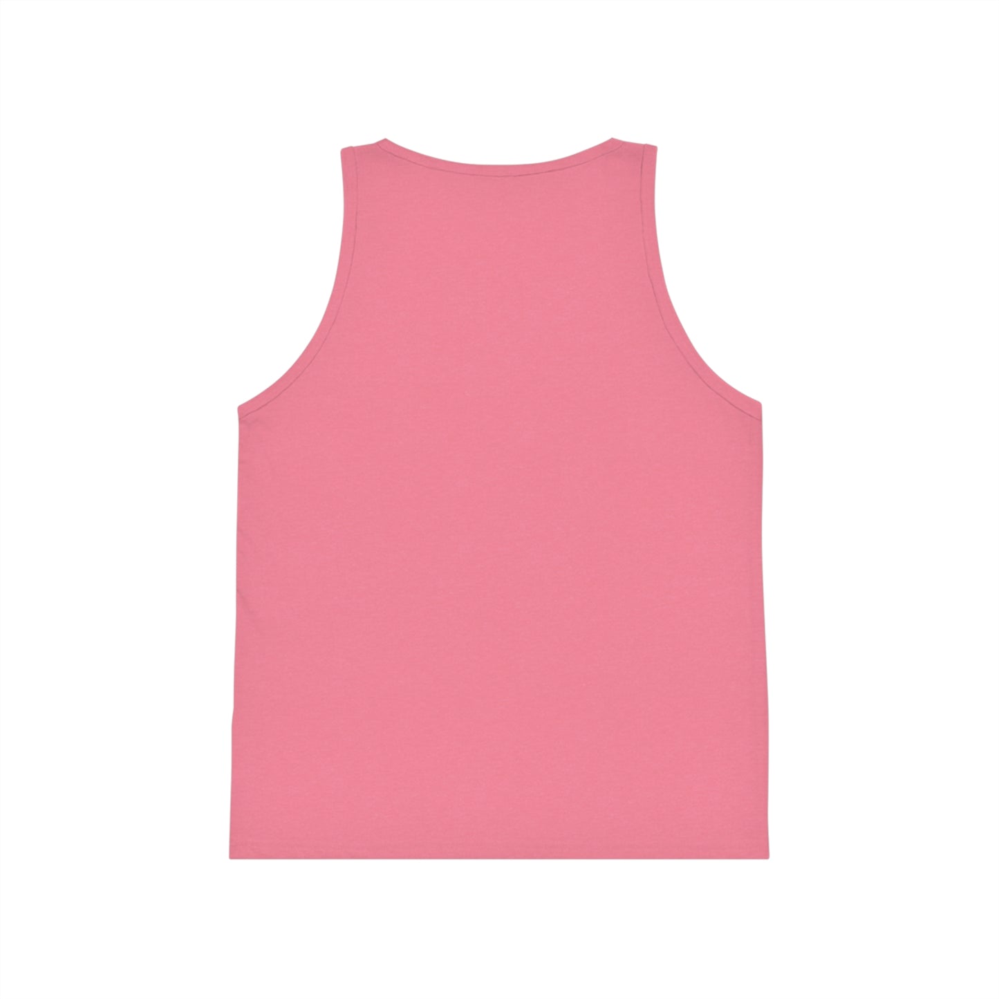 Kids Summer Beach Tank Top — Pink Crab, Surfboard & Sand Pail Graphic