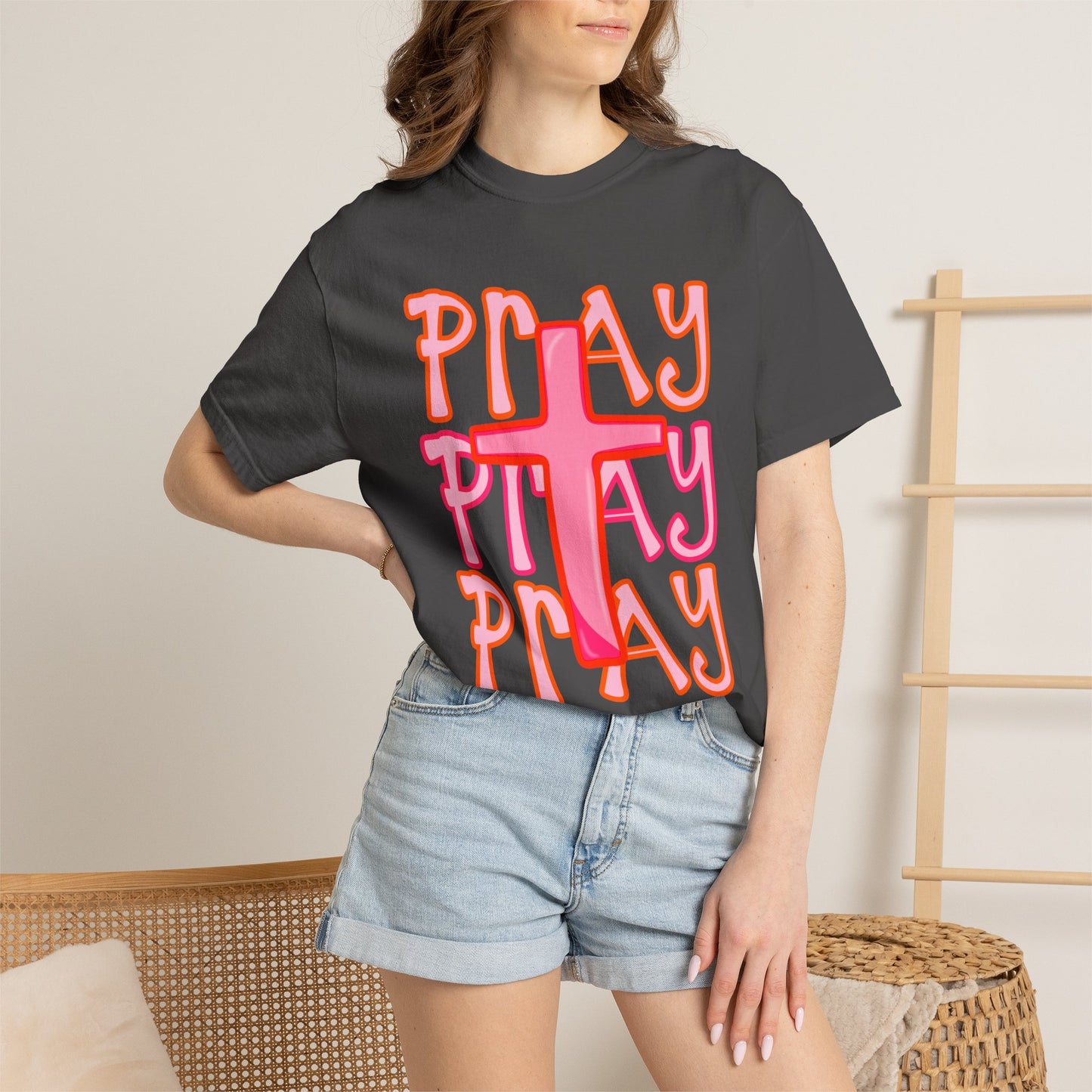 Play Cross T-Shirt — Retro Faith Graphic Tee
