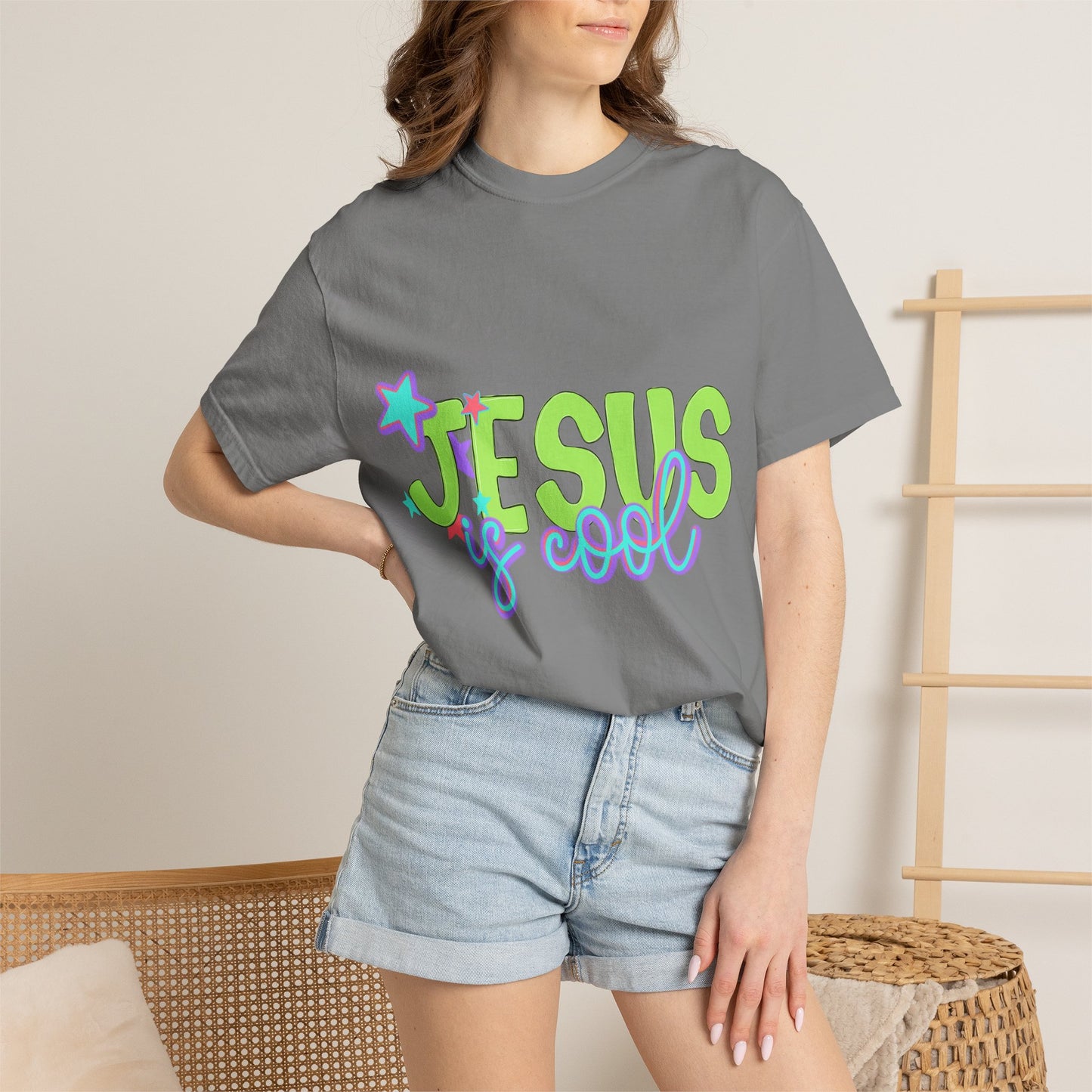 Jesus Is Cool T-Shirt — Retro Pastel Christian Tee