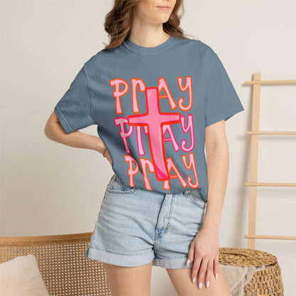 Play Cross T-Shirt — Retro Faith Graphic Tee