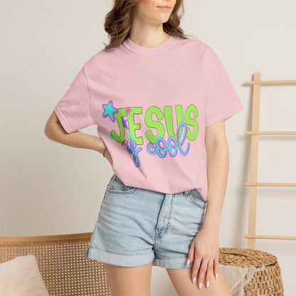 Jesus Is Cool T-Shirt — Retro Pastel Christian Tee