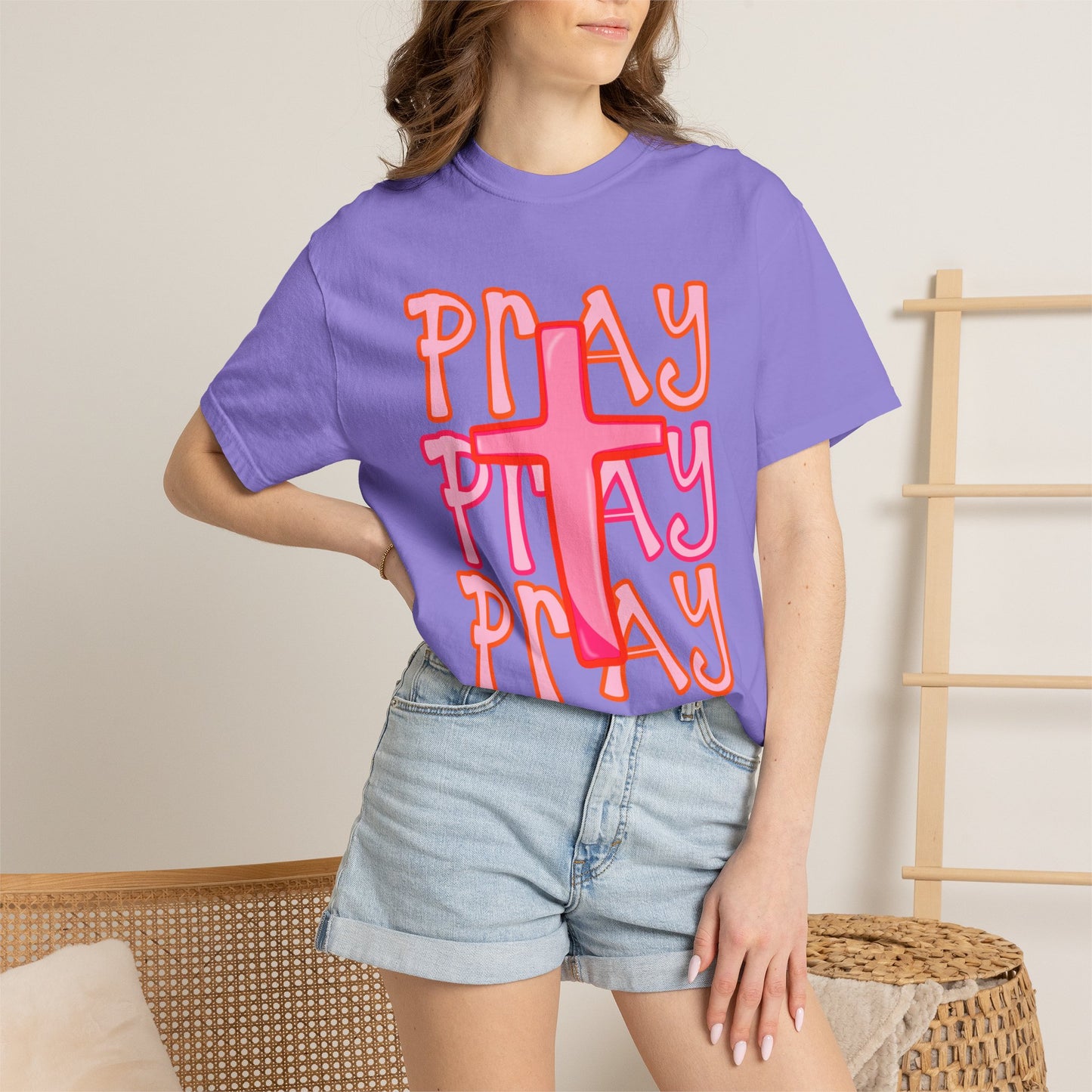 Play Cross T-Shirt — Retro Faith Graphic Tee