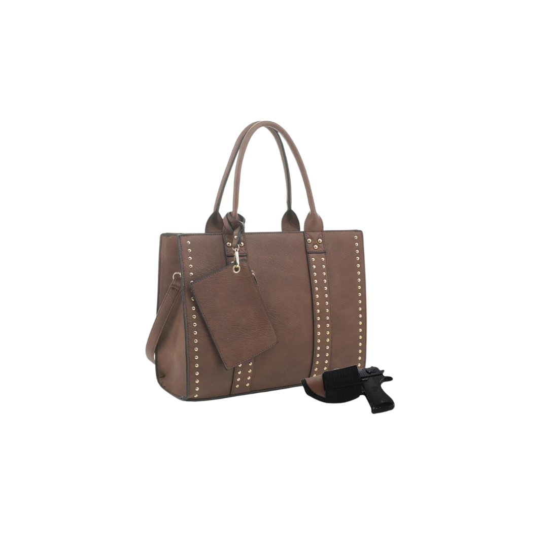 Jessie & James KATE CONCEALED CARRY LOCK AND KEY SATCHEL WITH COIN POUCH - Tactical Guardian