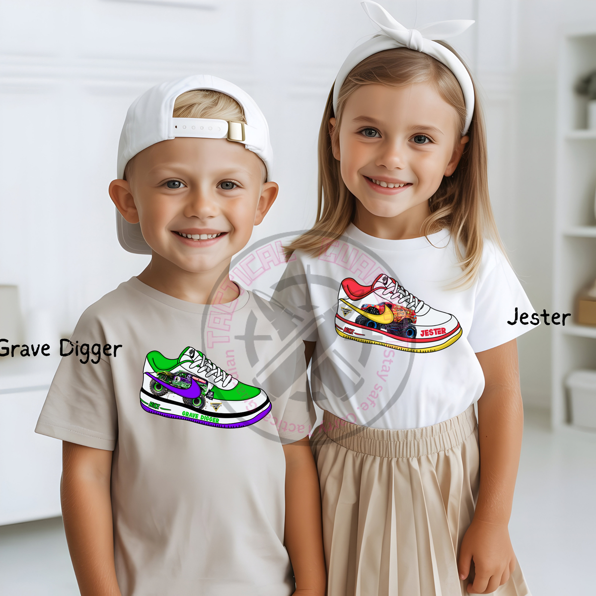 MJ Sneaker Graphic Kids T-Shirts | All Trucks Available