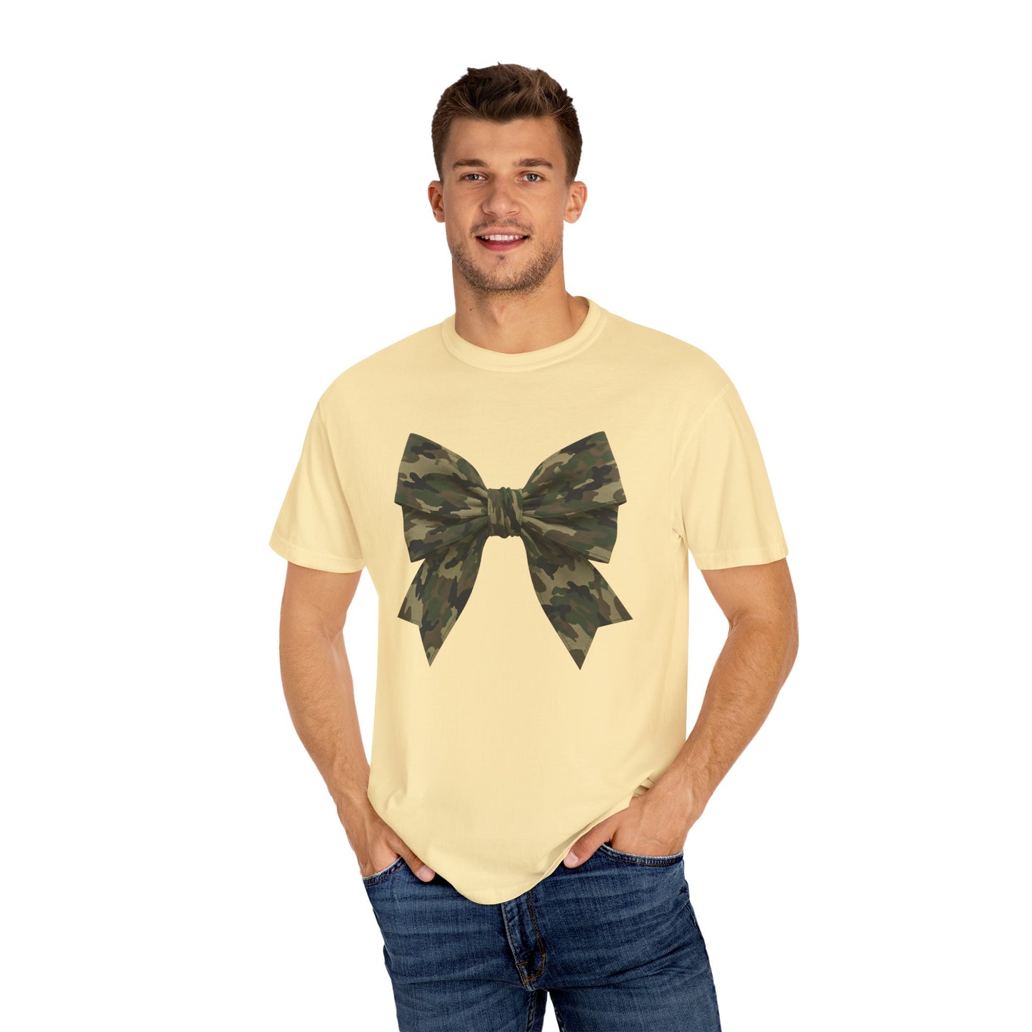Camo Bow T-Shirt — Military Camouflage Graphic Tee