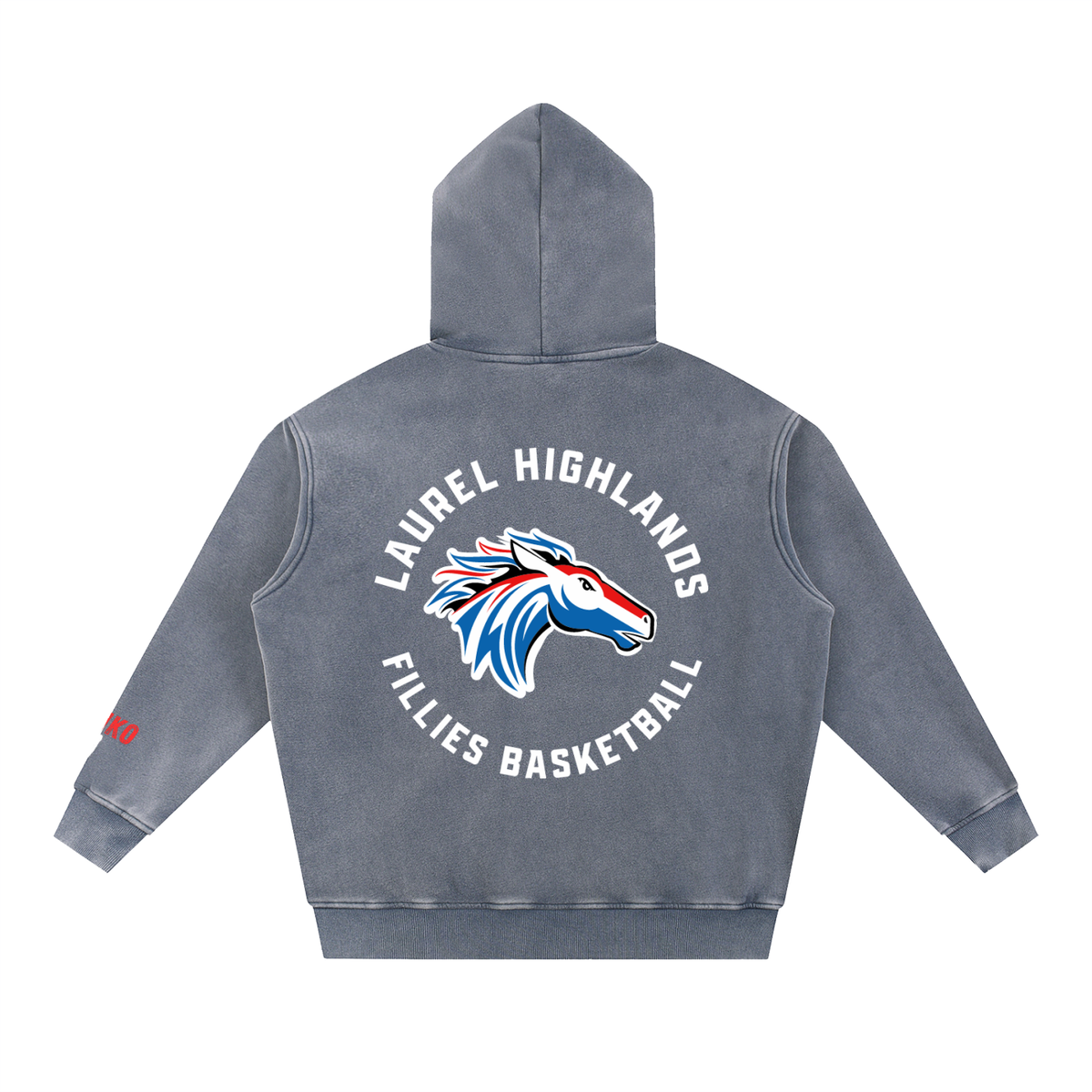 Snow Wash Fleece Oversize Hoodie