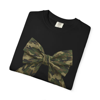 Camo Bow T-Shirt — Military Camouflage Graphic Tee