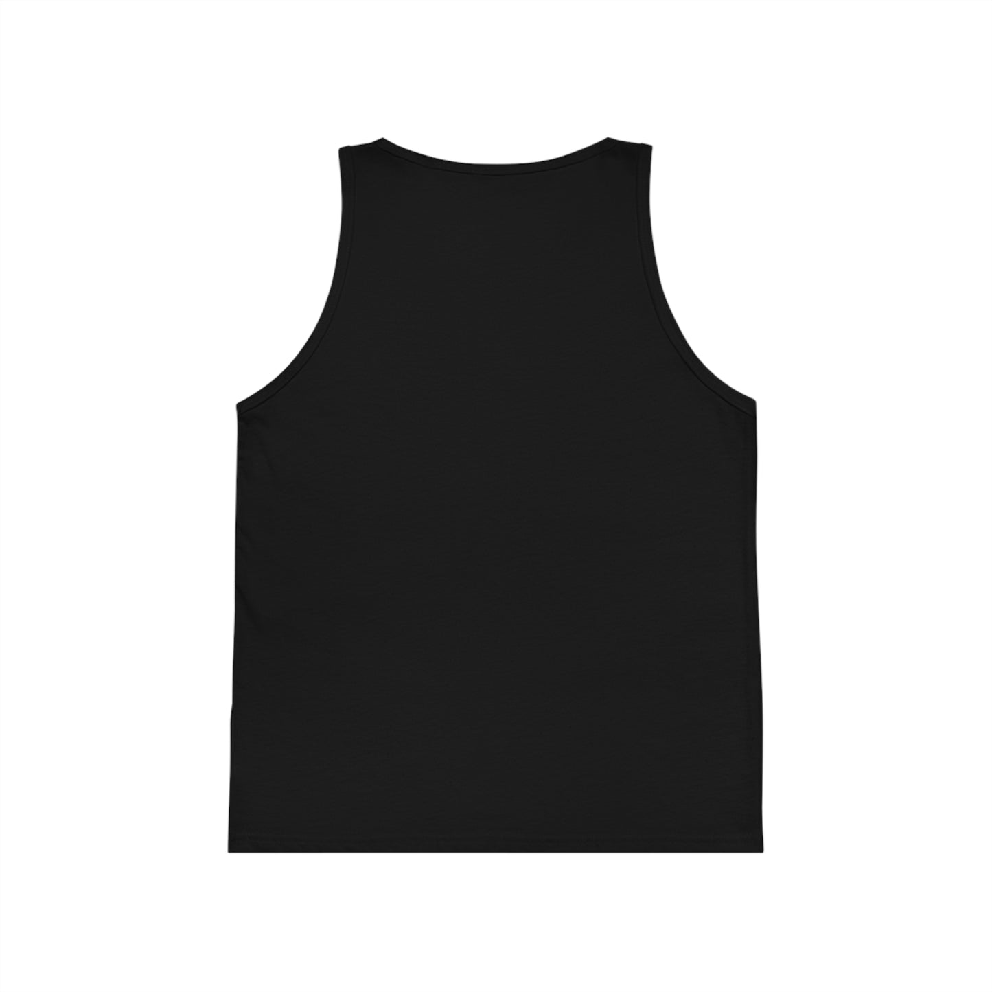 Kids Summer Beach Tank Top — Pink Crab, Surfboard & Sand Pail Graphic