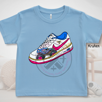 MJ Sneaker Graphic Kids T-Shirts | All Trucks Available
