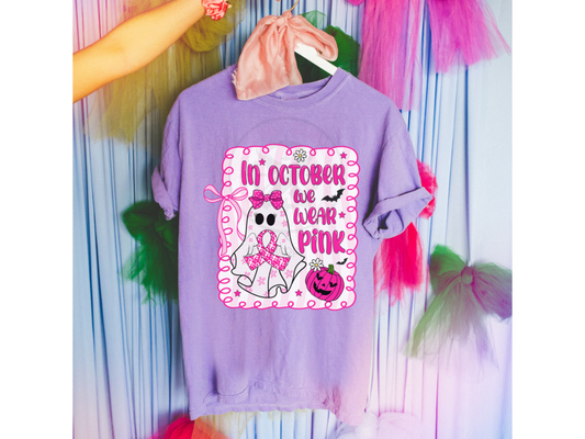 In October We Wear Pink Ghost With Bow