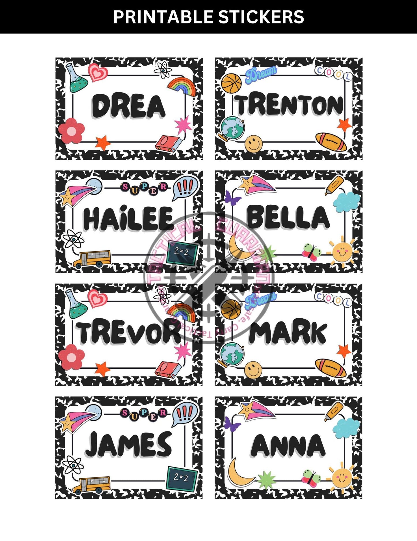 Student Name Label