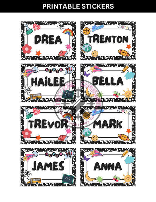 Student Name Label - Tactical Guardian