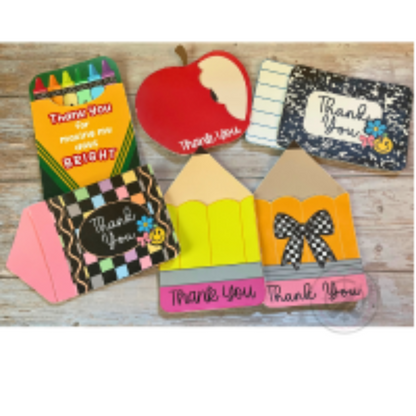 Teacher Thank You Gift Card Holder