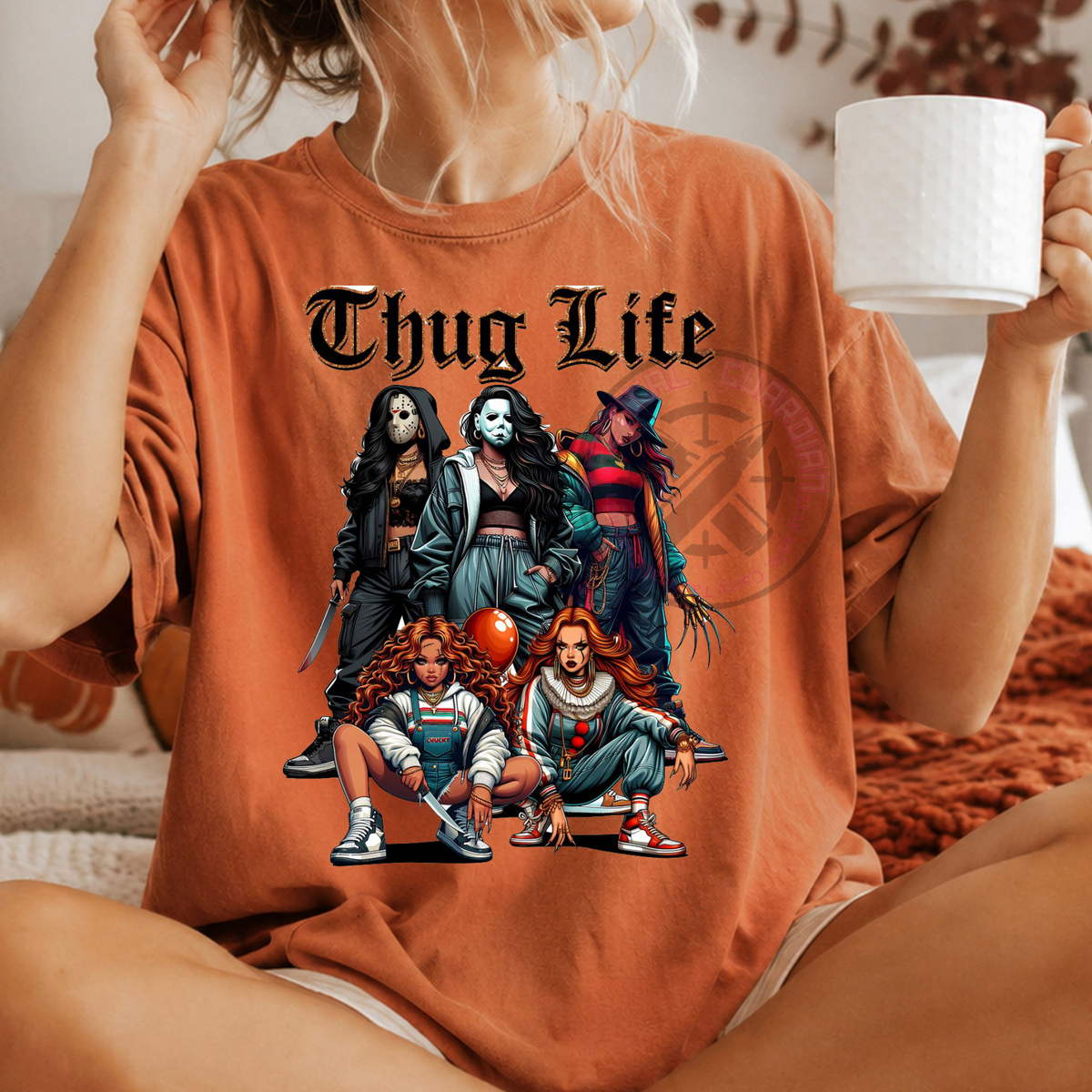 Thug Life Horror Girls T-Shirt | Female Horror Icons Graphic Tee