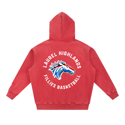 Snow Wash Fleece Oversize Hoodie