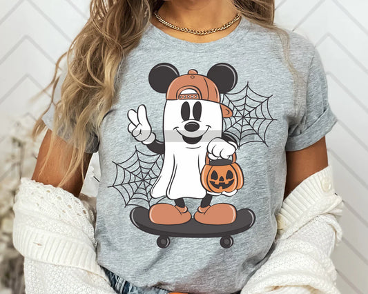 Pumpkin Ghost Peace Sign