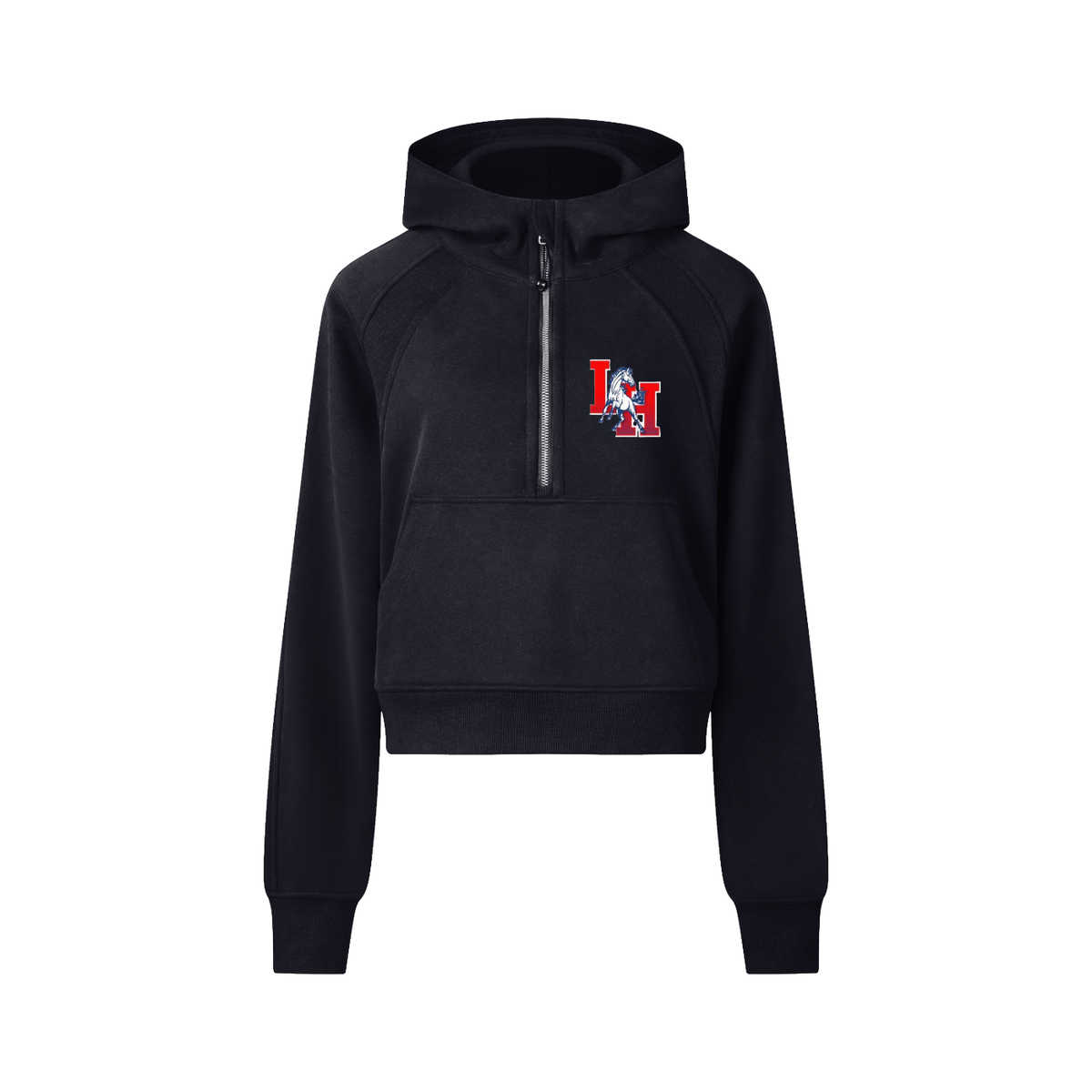 mustangbasketball,zippedhoodie,croppedhoodie,womensapparel,womenssportswear,athleticwear,athleisure,workout,workoutgear,schoolspirit