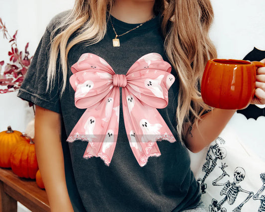 Pink Ghost Croquette Bow